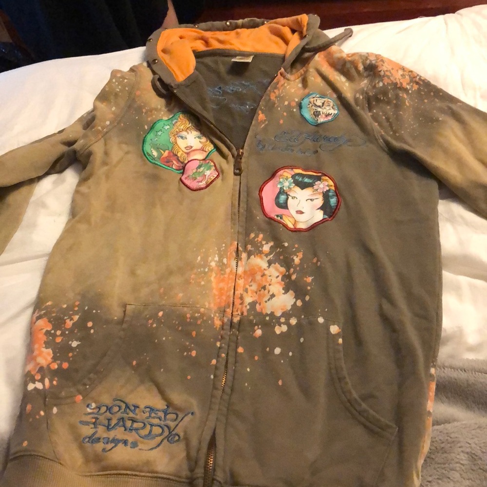 COPY - Ed hardy zip up sweatshirt